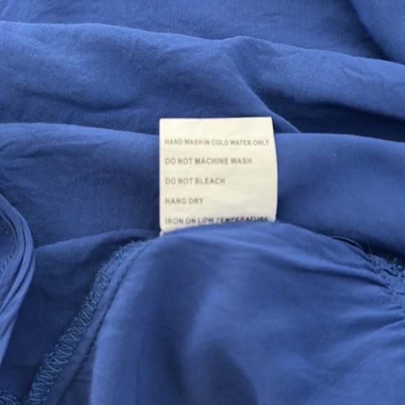 Anthropologie Luna Moon Blue Embroidered Top Size S - Picture 5 of 7